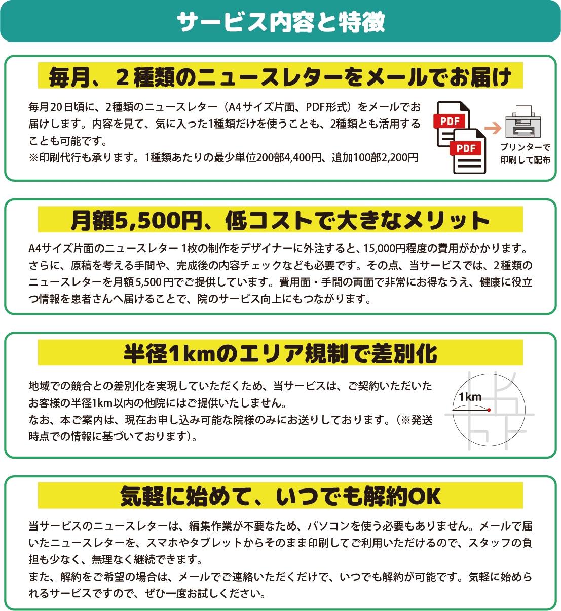 歯科治療説明リーフレット、パンフレットの販売